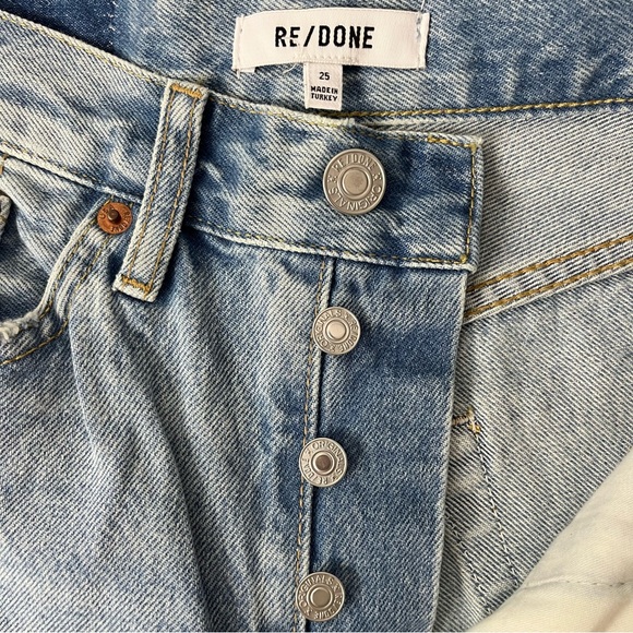 NWT Re/Done 90’s Comfy Organic Cotton Denim Jean Shorts Size 25 - Picture 8 of 15